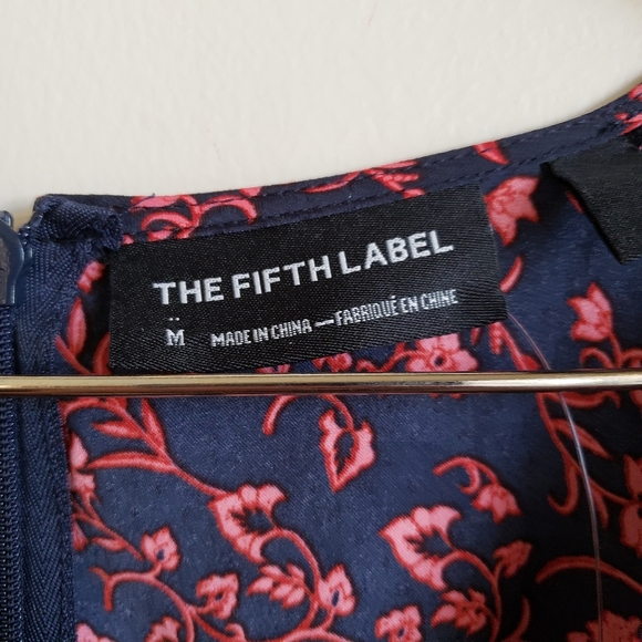 The Fifth Label Floral Mini Dress - Navy and Red - Picture 9 of 11